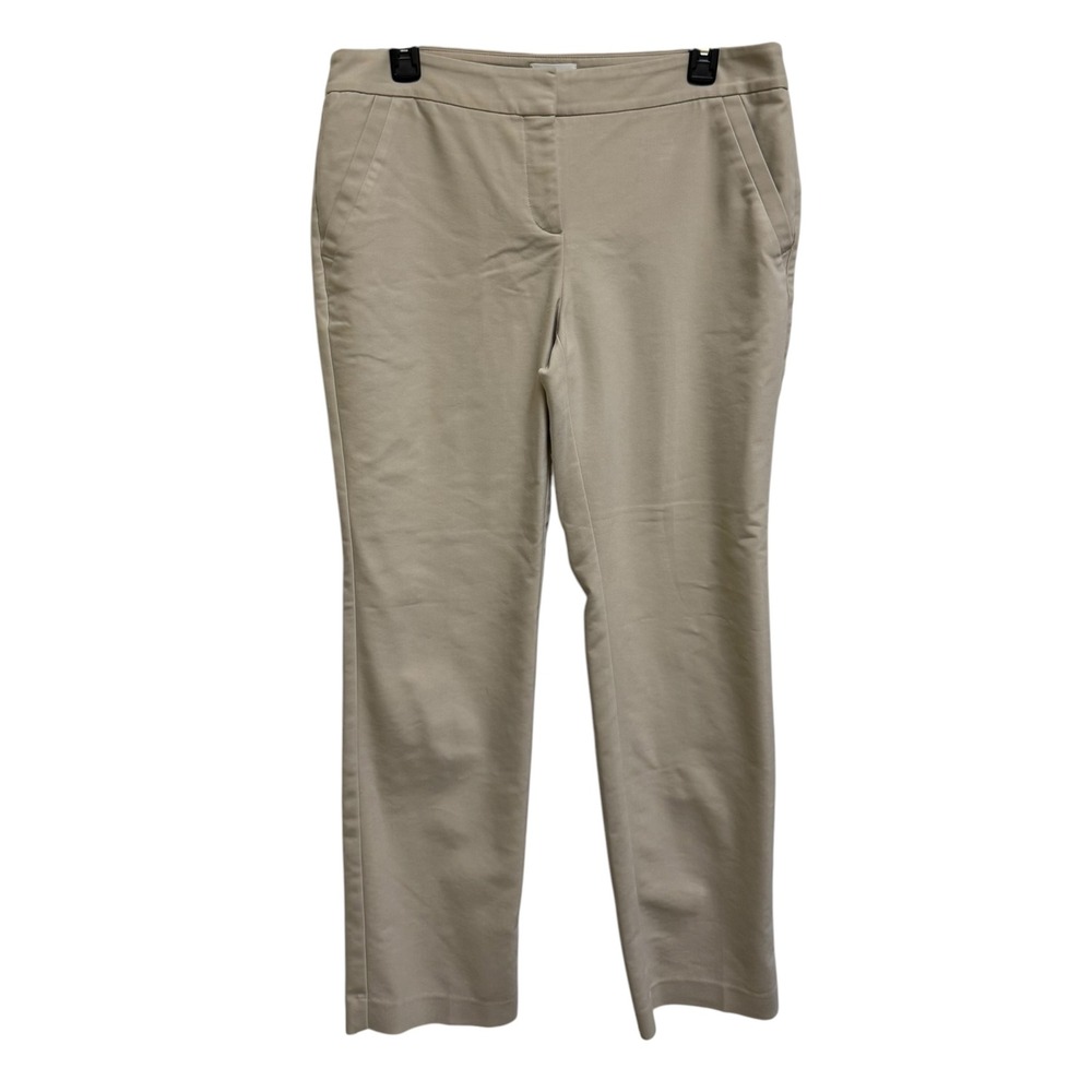 Chicos So Slimming Juliet Ankle Pants Tan Khaki Straight Leg Womens‎ 0 S 4